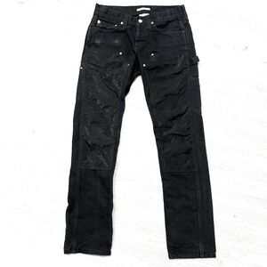 Helmut Lang Masc Lo Utility Double Knee Jeans Womens 27 Black